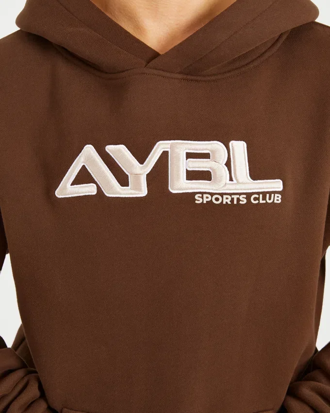 Retro-Hoodie mit Stickerei in Oversize-Passform