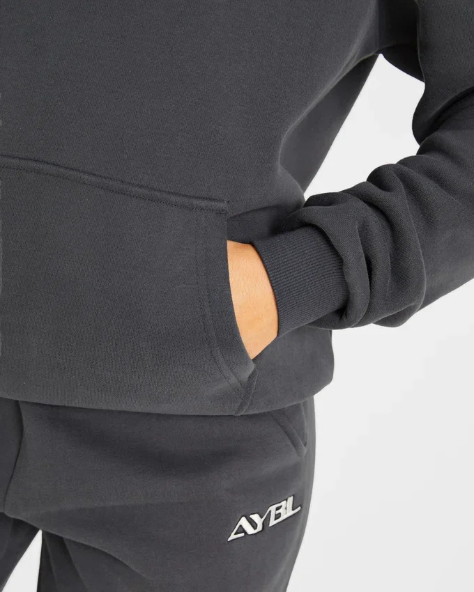 Retro-Hoodie mit Stickerei in Oversize-Passform