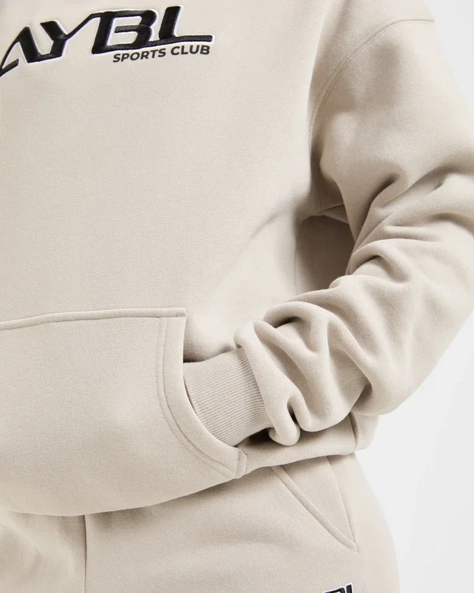 Retro-Hoodie mit Stickerei in Oversize-Passform