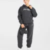 Retro-Hoodie mit Stickerei in Oversize-Passform