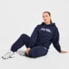Retro-Hoodie mit Stickerei in Oversize-Passform