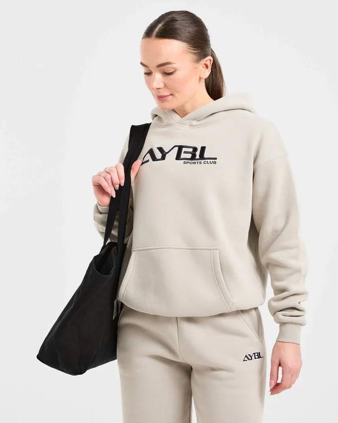 Retro-Hoodie mit Stickerei in Oversize-Passform