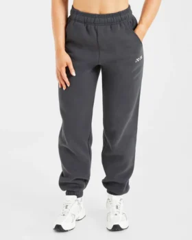 Retro-Jogginghose mit Stickerei in Oversize-Passform