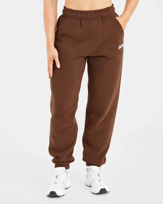 Retro-Jogginghose mit Stickerei in Oversize-Passform
