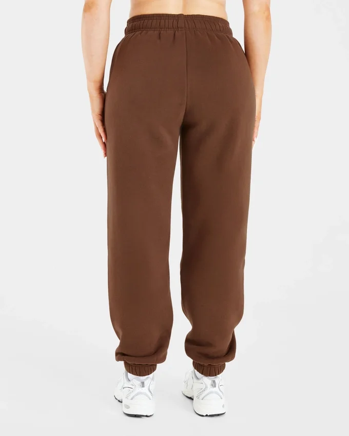 Retro-Jogginghose mit Stickerei in Oversize-Passform
