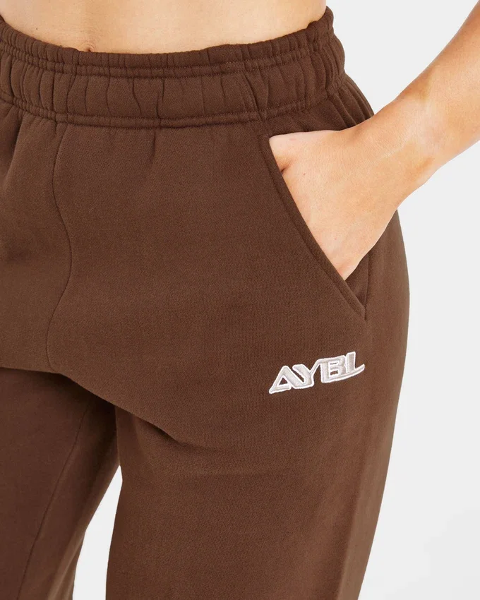 Retro-Jogginghose mit Stickerei in Oversize-Passform