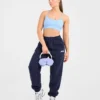 Retro-Jogginghose mit Stickerei in Oversize-Passform