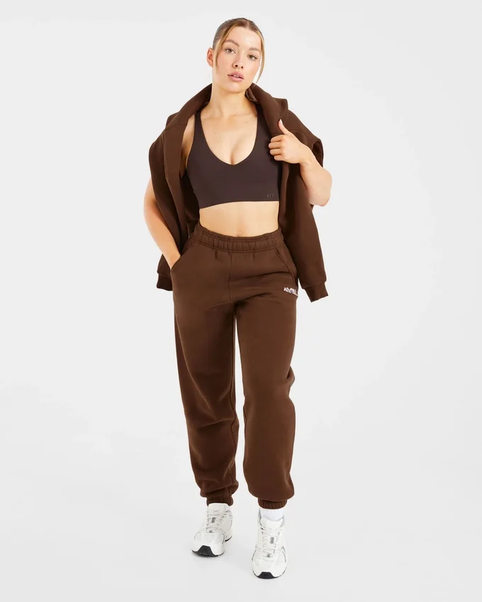 Retro-Jogginghose mit Stickerei in Oversize-Passform