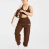 Retro-Jogginghose mit Stickerei in Oversize-Passform