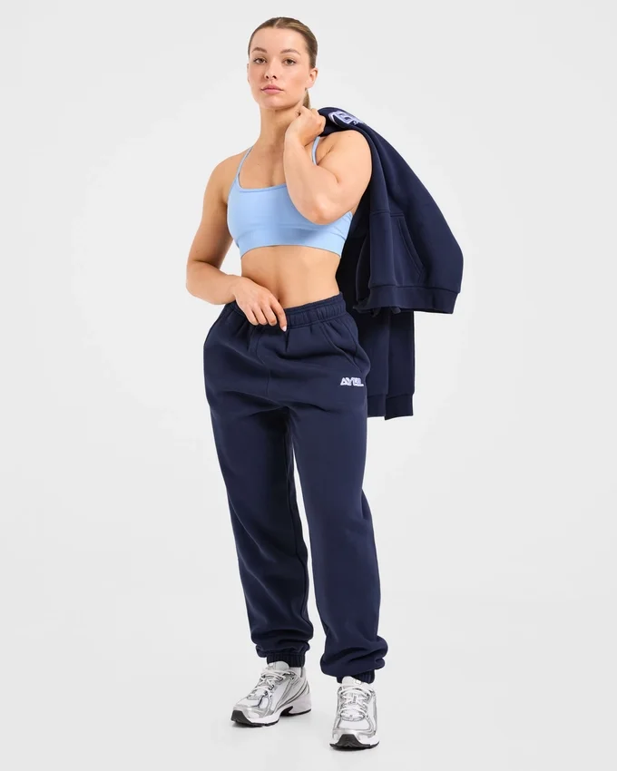 Retro-Jogginghose mit Stickerei in Oversize-Passform