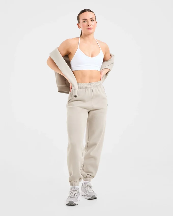 Retro-Jogginghose mit Stickerei in Oversize-Passform