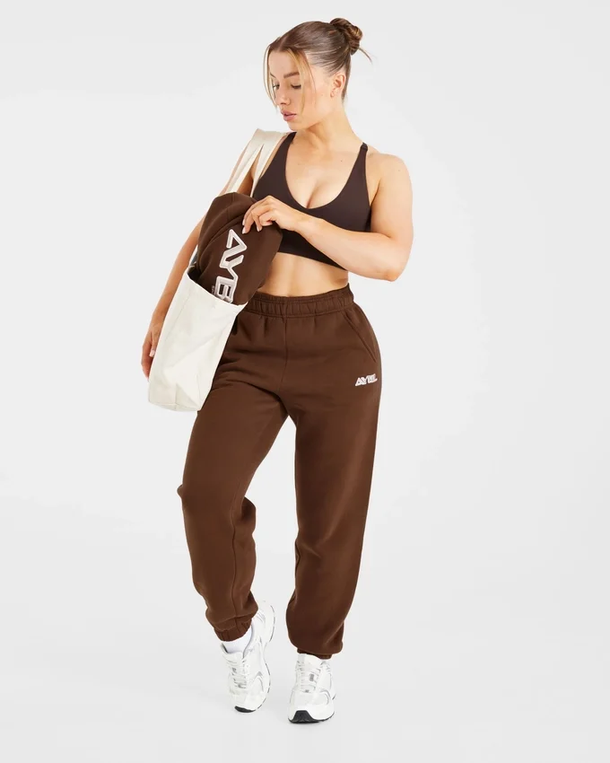 Retro-Jogginghose mit Stickerei in Oversize-Passform