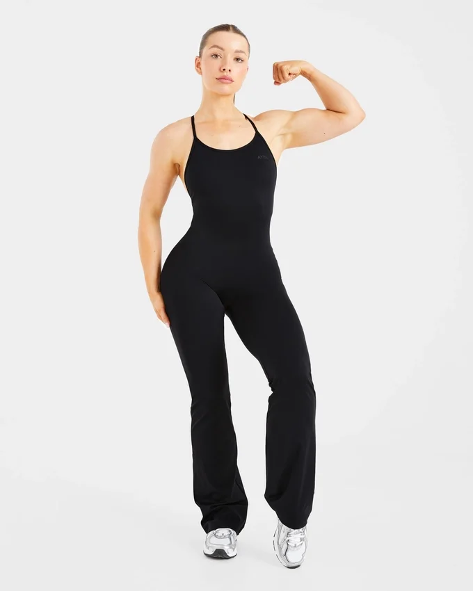 Sculpt Backless Flared All-in-One