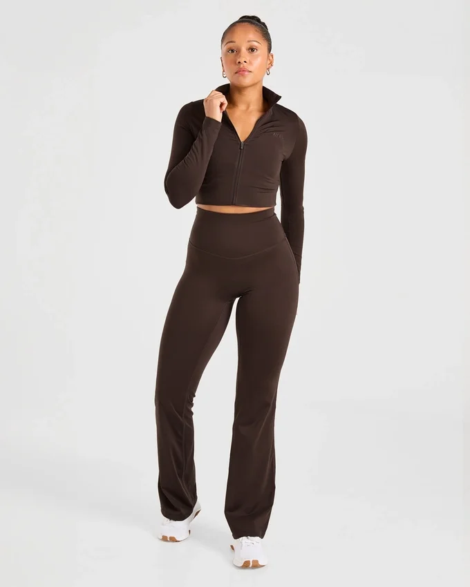 Sculpt-Leggings mit ausgestelltem Bein