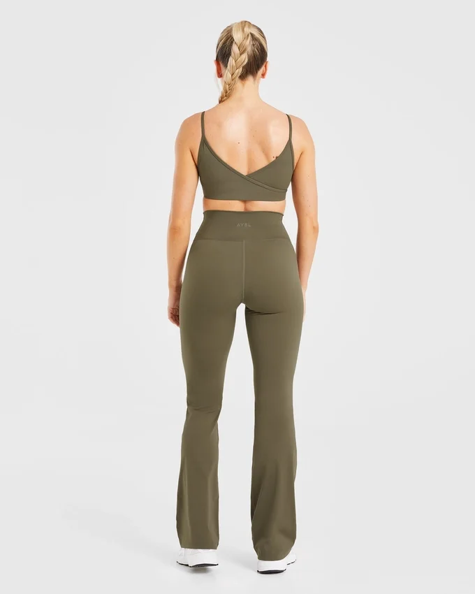 Sculpt Wrap Leggings mit ausgestelltem Bein