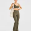 Sculpt Wrap Leggings mit ausgestelltem Bein