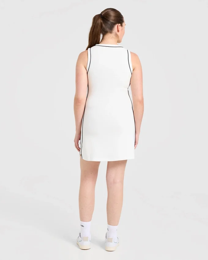 Signature-Kleid mit V-Ausschnitt
