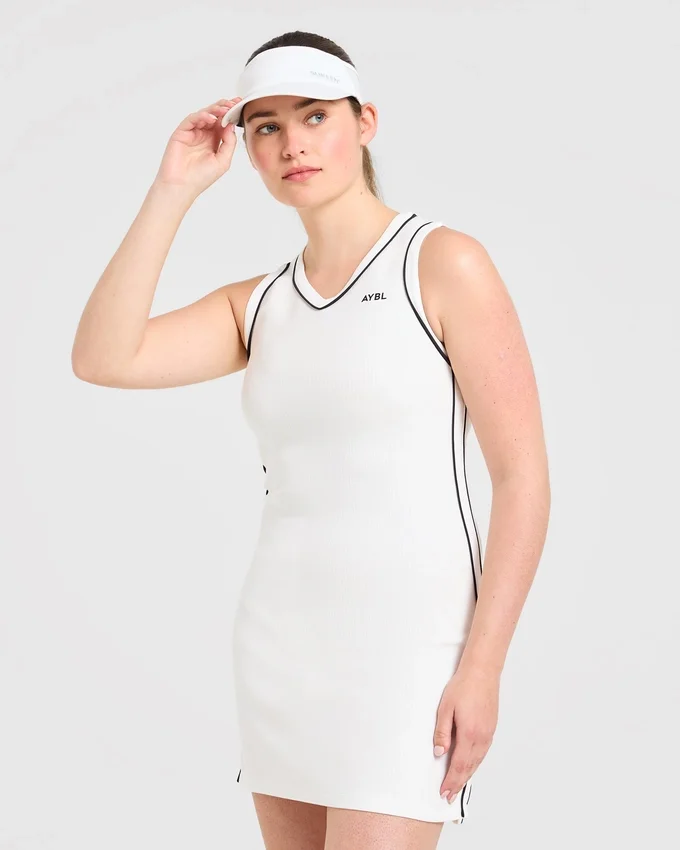 Signature-Kleid mit V-Ausschnitt