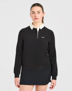Signature-Polo mit langen Ärmeln