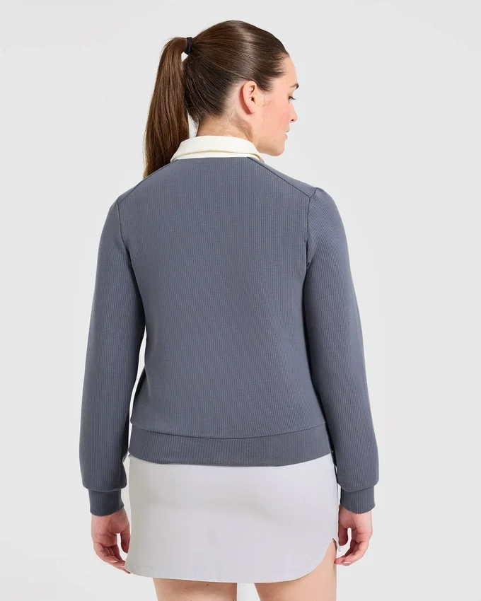 Signature-Polo mit langen Ärmeln