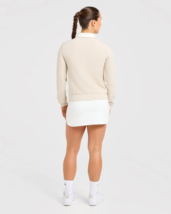 Signature-Polo mit langen Ärmeln