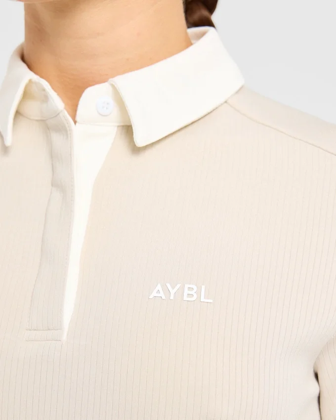Signature-Polo mit langen Ärmeln