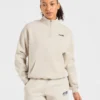 Sports Club Oversized-Pullover mit 1/4-Reißverschluss