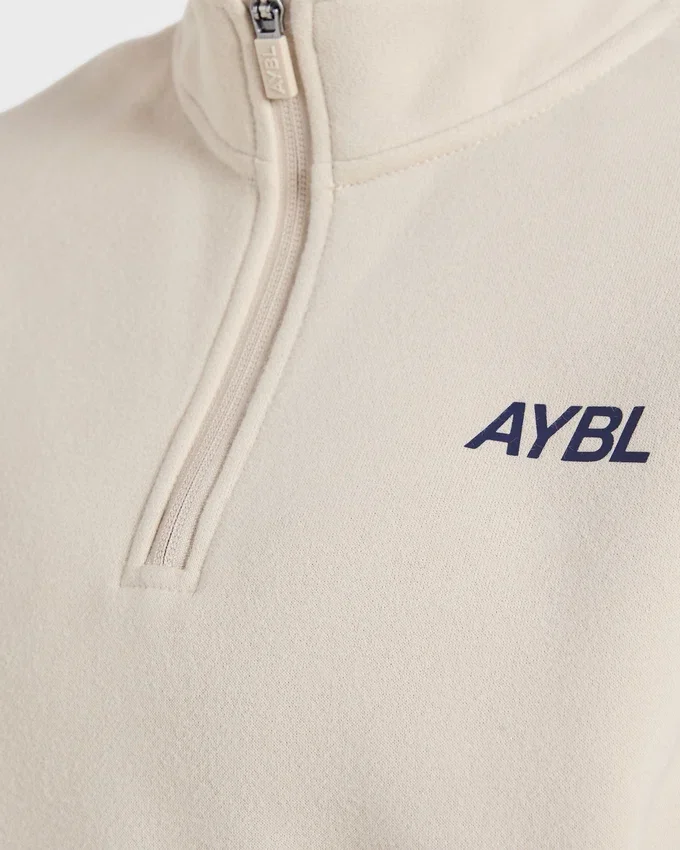 Sports Club Oversized-Pullover mit 1/4-Reißverschluss