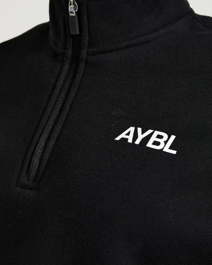 Sports Club Oversized-Pullover mit 1/4-Reißverschluss