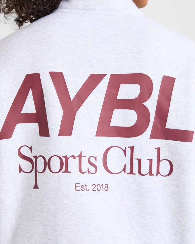 Sports Club Oversized-Pullover mit 1/4-Reißverschluss
