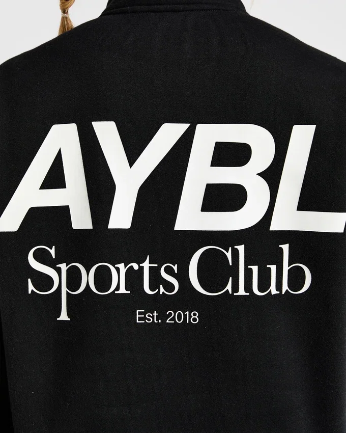 Sports Club Oversized-Pullover mit 1/4-Reißverschluss