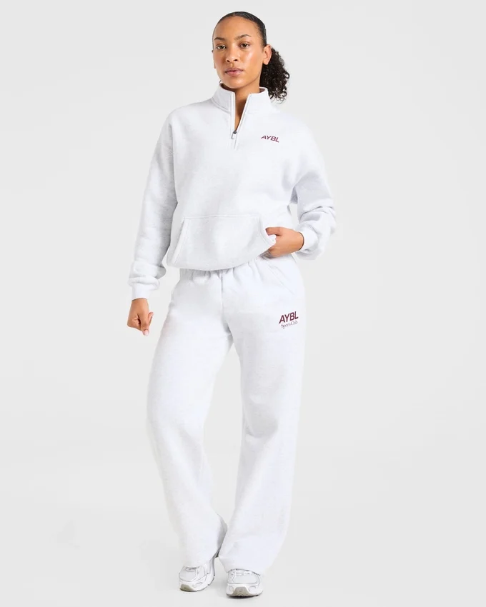 Sports Club Oversized-Pullover mit 1/4-Reißverschluss