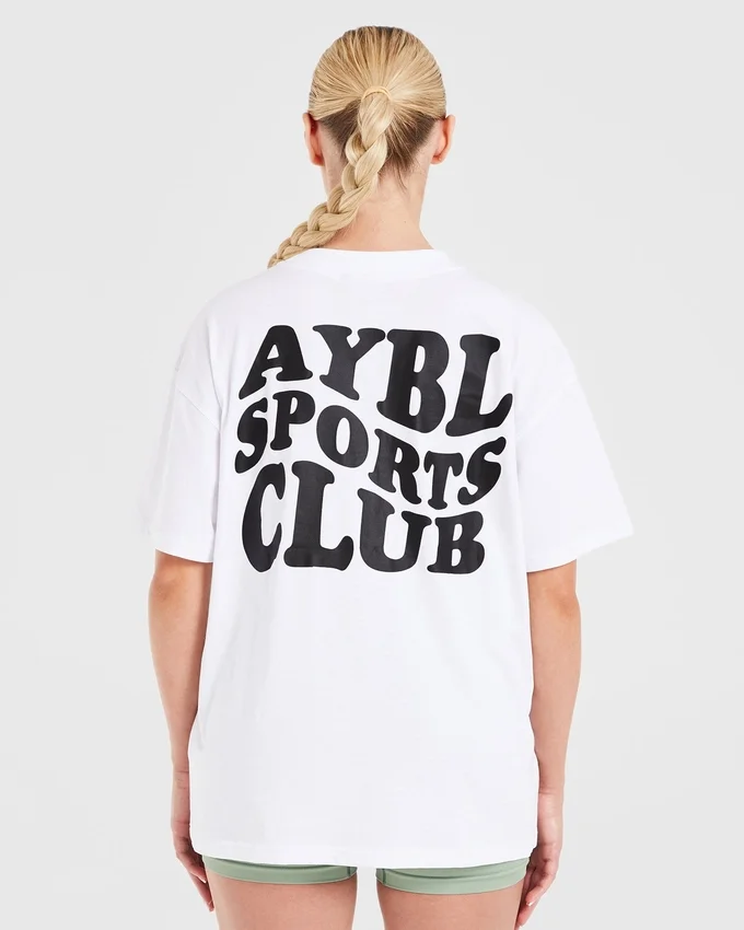 Sports Club Wavy Oversized-T-Shirt