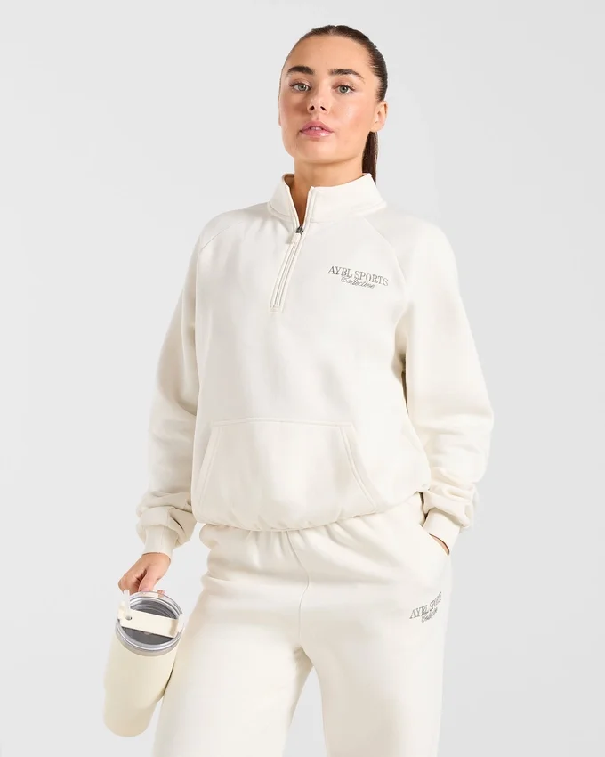 Sports Collective Oversized-Pullover mit 1/4-Reißverschluss