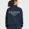 Sports Collective Oversized-Pullover mit 1/4-Reißverschluss