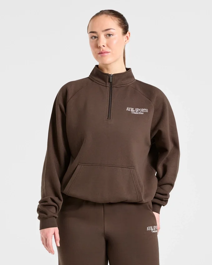 Sports Collective Oversized-Pullover mit 1/4-Reißverschluss