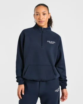 Sports Collective Oversized-Pullover mit 1/4-Reißverschluss