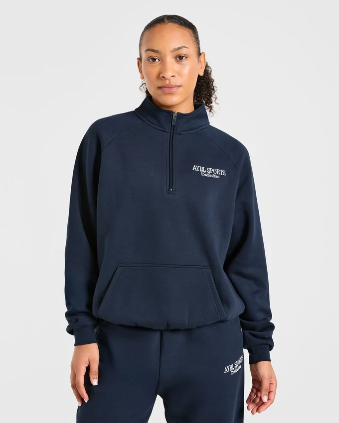 Sports Collective Oversized-Pullover mit 1/4-Reißverschluss