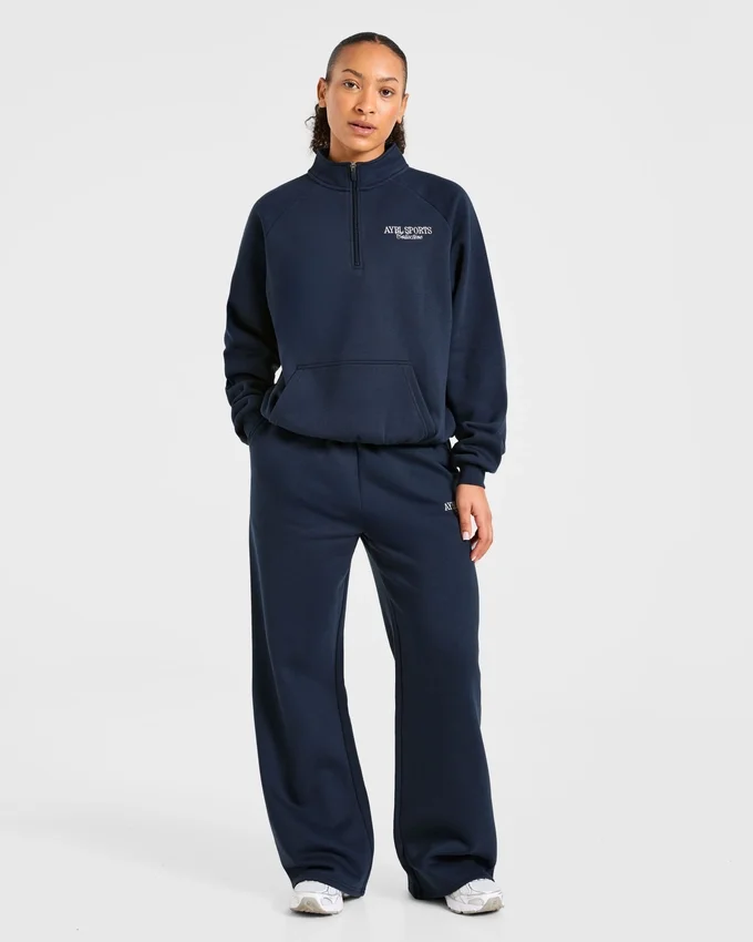 Sports Collective Oversized-Pullover mit 1/4-Reißverschluss