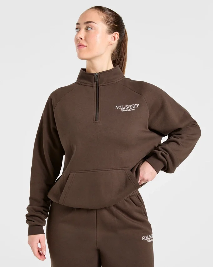 Sports Collective Oversized-Pullover mit 1/4-Reißverschluss
