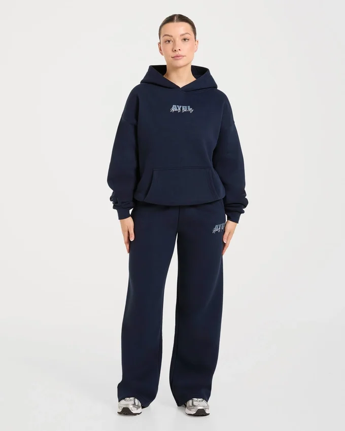 Sports Society Oversized-Jogginghose mit geradem Bein