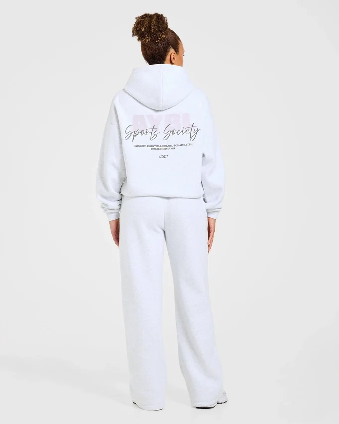 Sports Society Oversized-Jogginghose mit geradem Bein