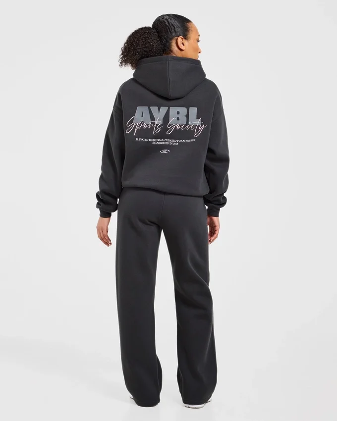 Sports Society Oversized-Jogginghose mit geradem Bein
