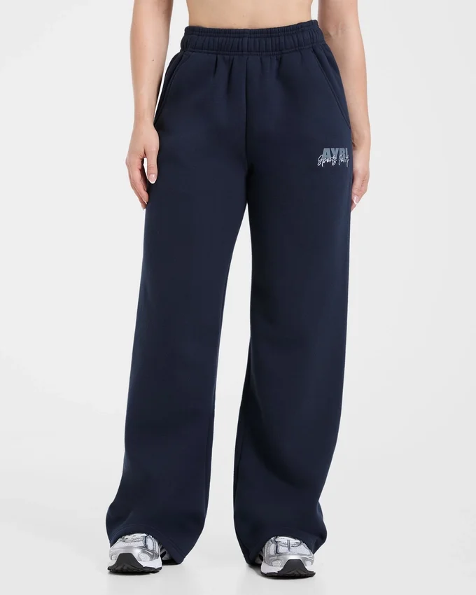 Sports Society Oversized-Jogginghose mit geradem Bein