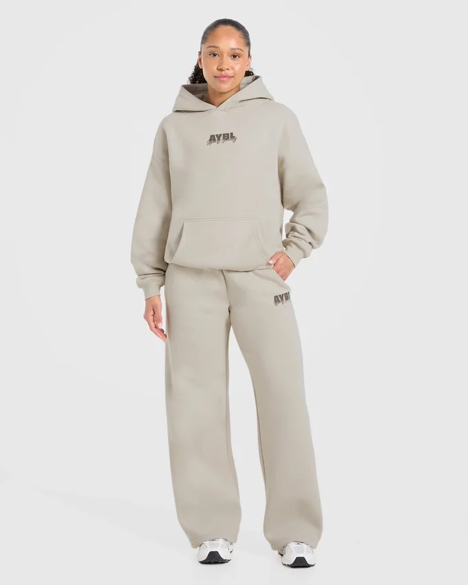 Sports Society Oversized-Jogginghose mit geradem Bein