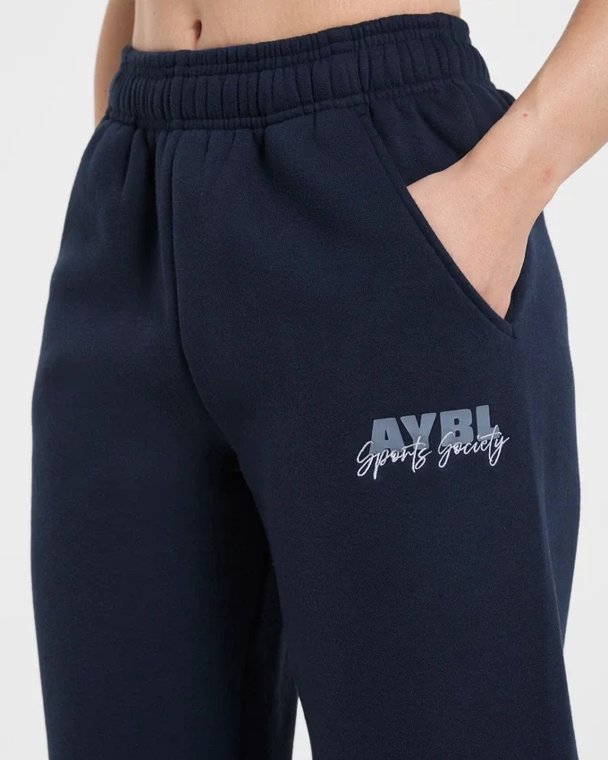 Sports Society Oversized-Jogginghose mit geradem Bein