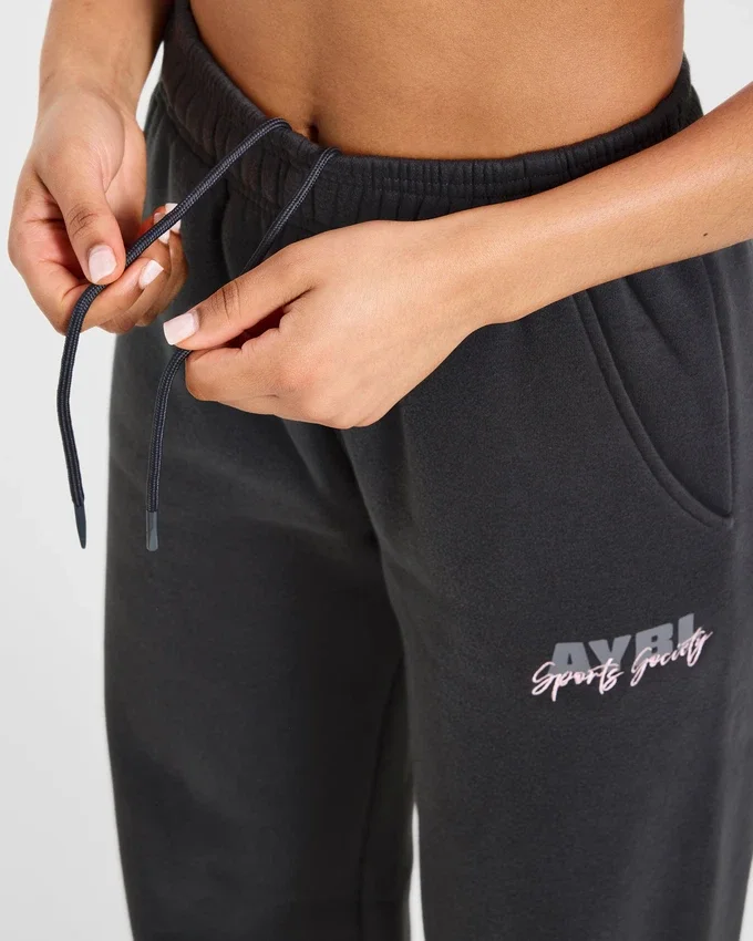 Sports Society Oversized-Jogginghose mit geradem Bein
