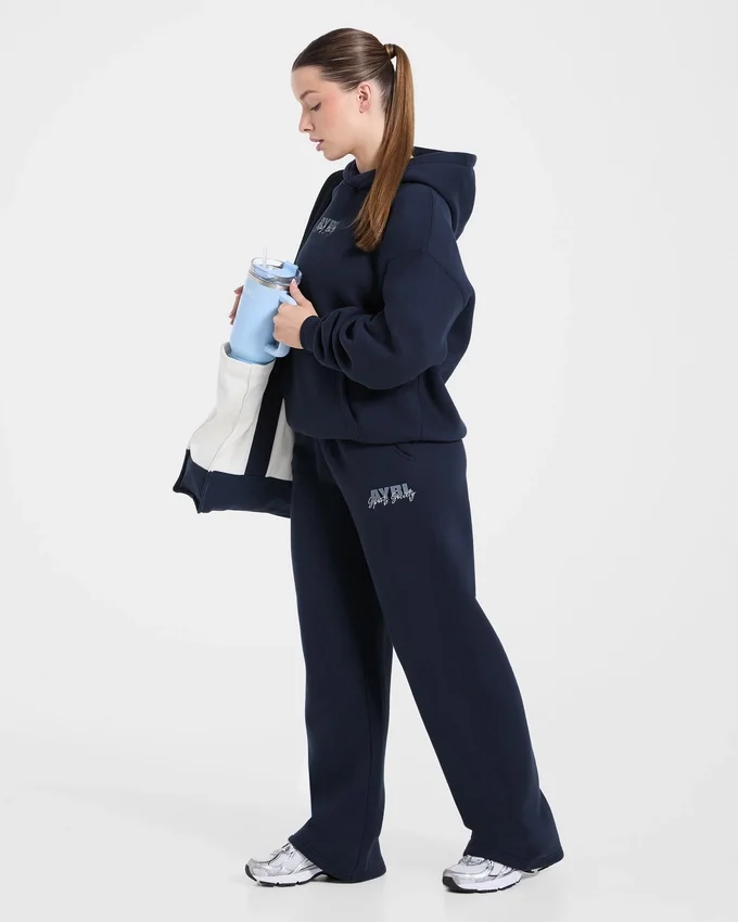 Sports Society Oversized-Jogginghose mit geradem Bein