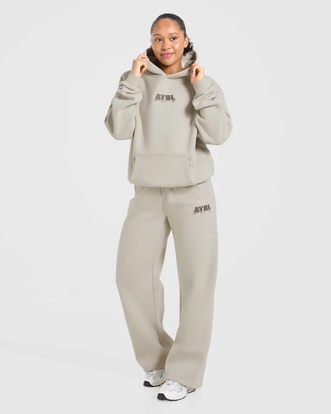Sports Society Oversized-Jogginghose mit geradem Bein