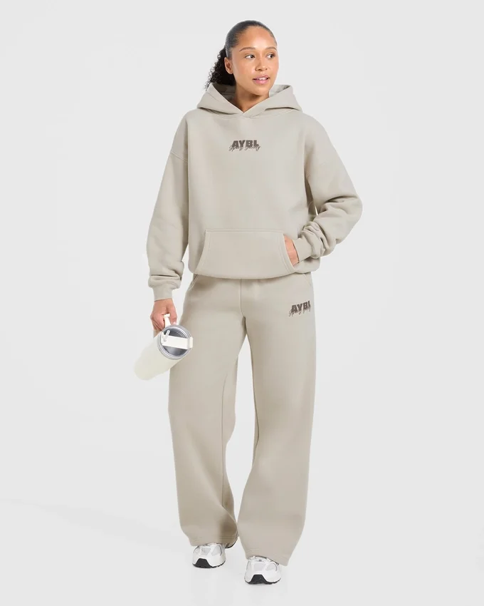 Sports Society Oversized-Jogginghose mit geradem Bein